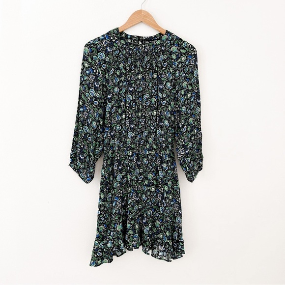 Zara Dresses & Skirts - Zara Mini Green Blue Dress Floral dress